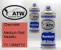 Preview: Chevrolet, Medium Red Metallic, 71 / WA8772: 400ml Sprühdose + 400ml Klarlack - Set, von ATW Autoteile West.